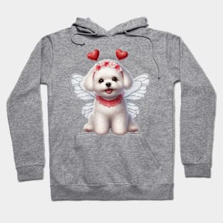 Valentine Fairy Bichon Frisé Dog Hoodie